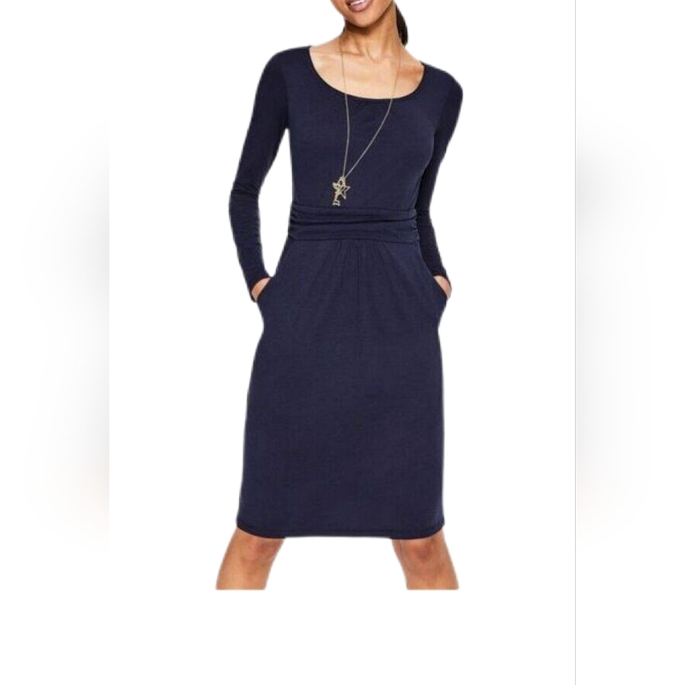 EUC Boden Mable Jersey Dress Navy